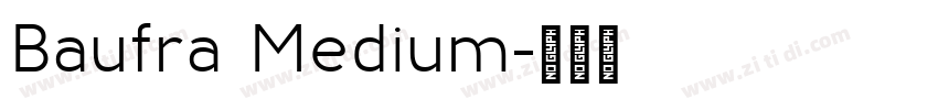 Baufra Medium字体转换